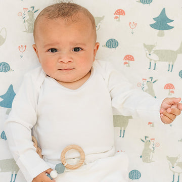 Fox & Chevron Fitted Crib Sheets